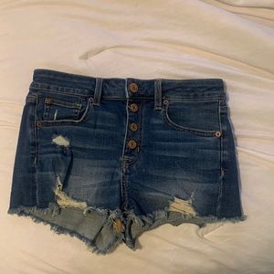 AEO super stretch jean shorts